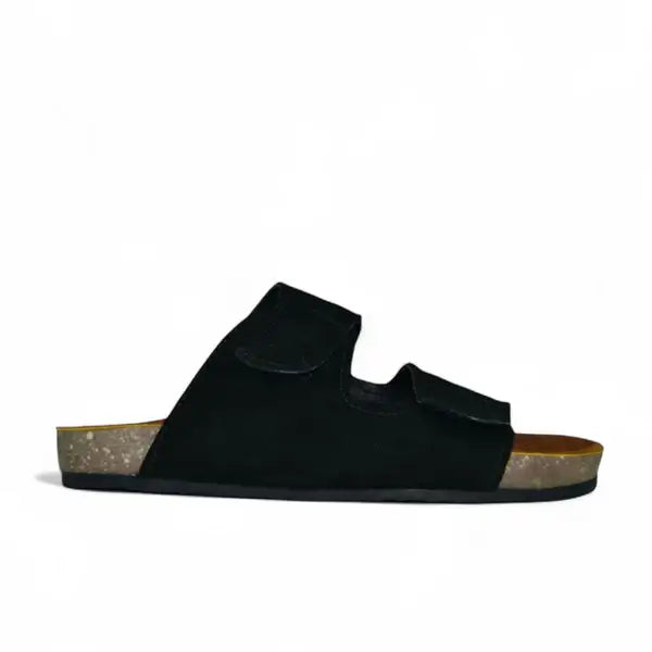 Leazus - Leather SnapGo Sandal - Black