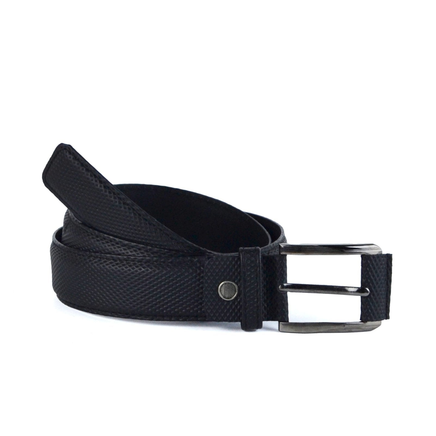 Leazus - Leather Semi formal belt - 2M-11 BLACK