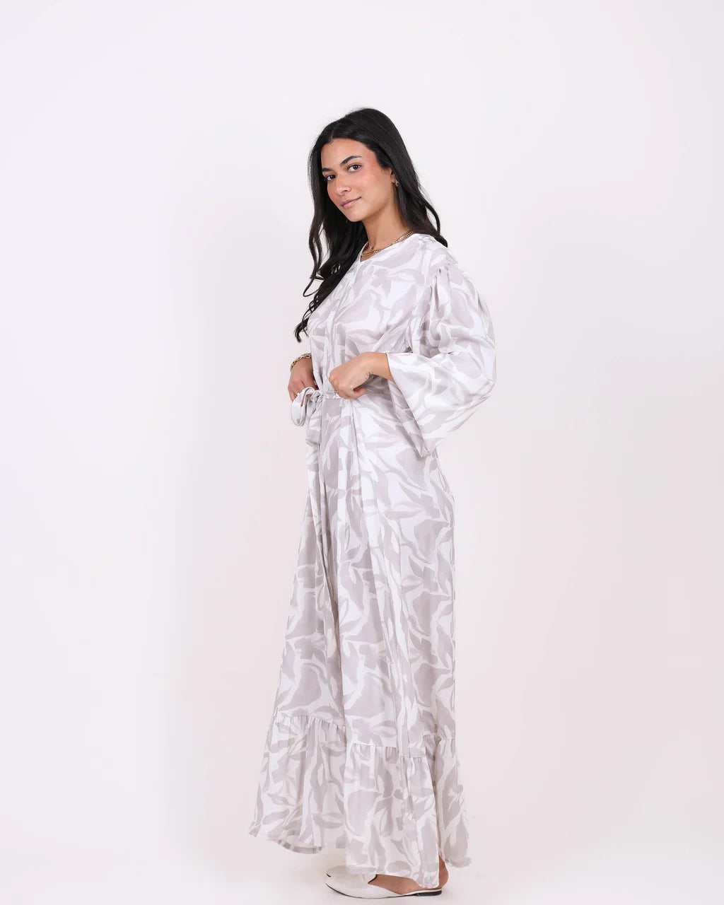 Just for Women - Printed satin dress