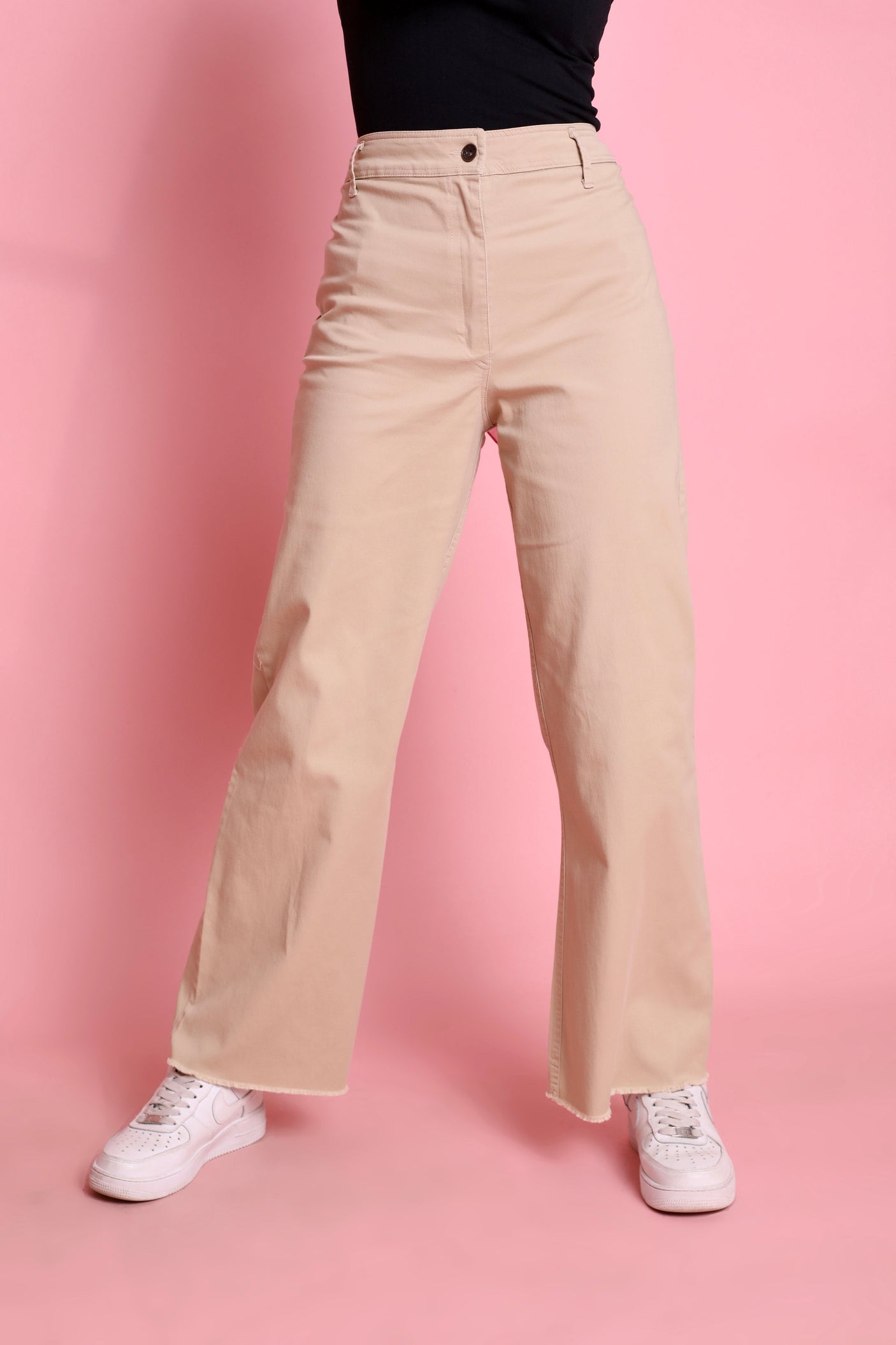 Just for Women - Wide Leg Gabardine Pants