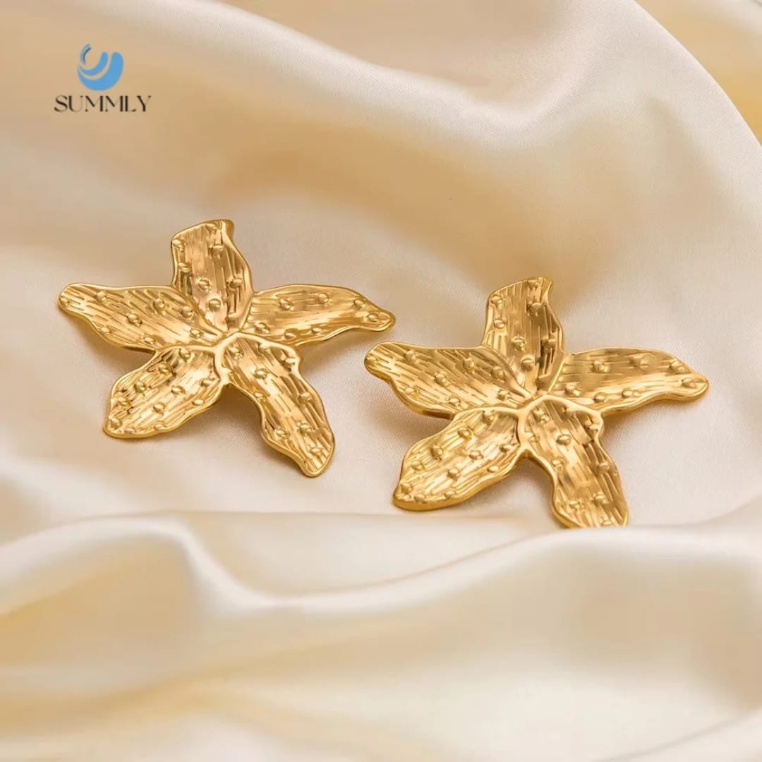 Gold Stars Earrings