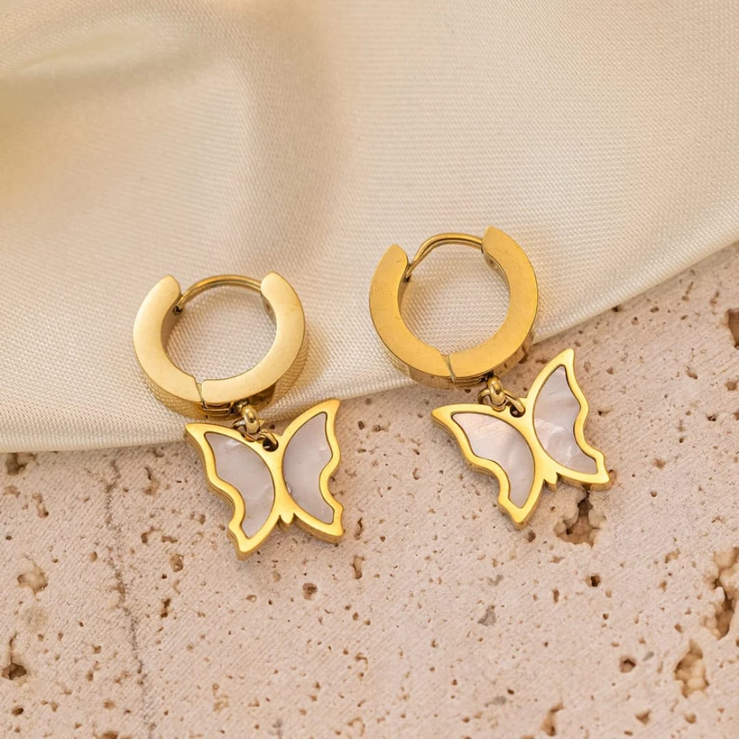 Stainless Steel Butterfly Earrings