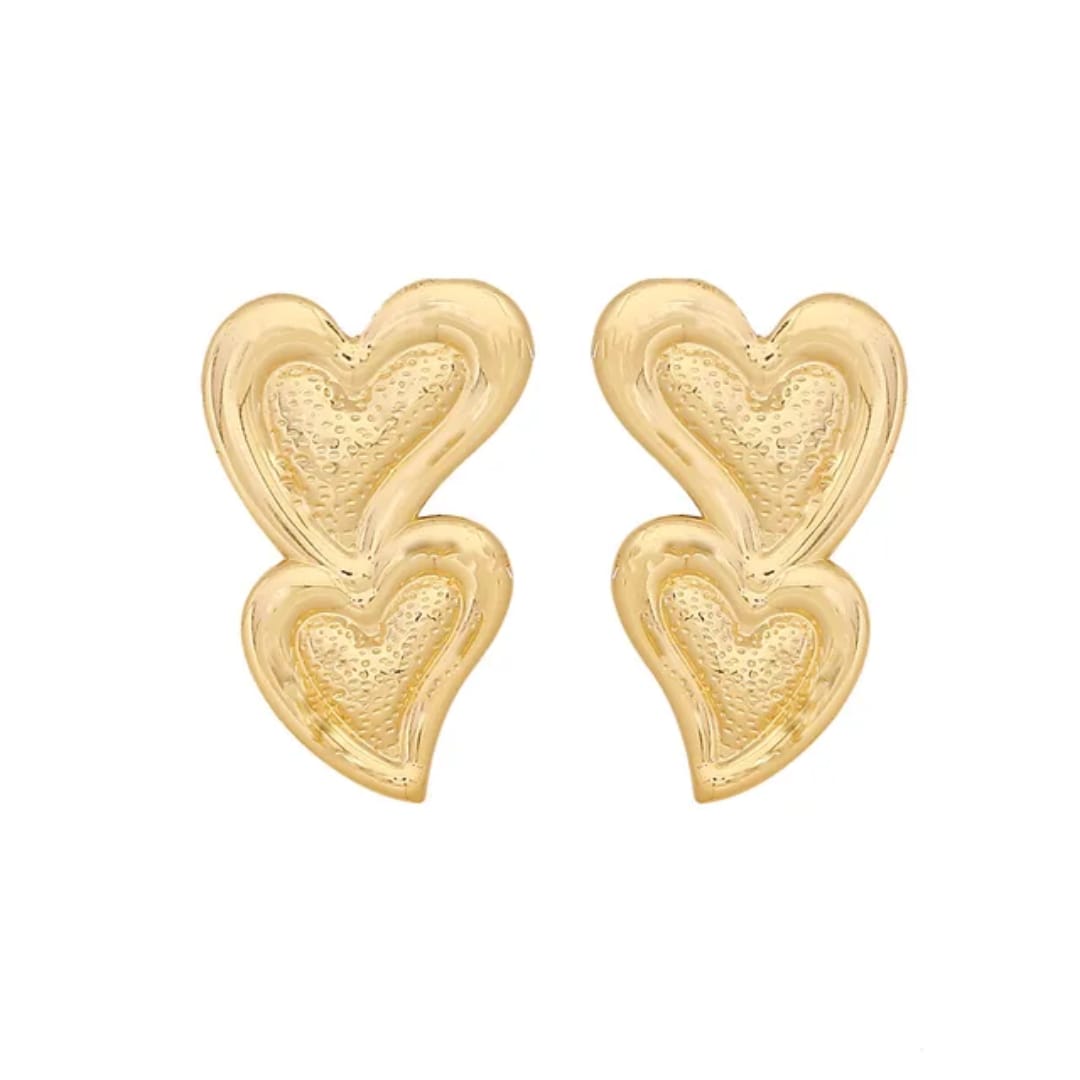 Double Heart Earrings