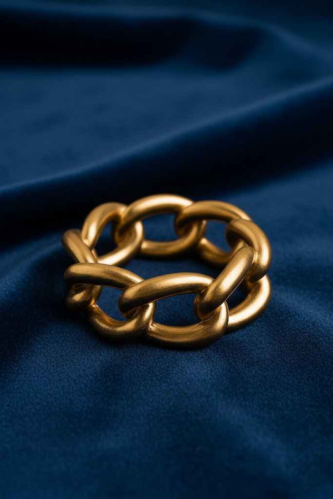 Wide Chain Gold Bracelet