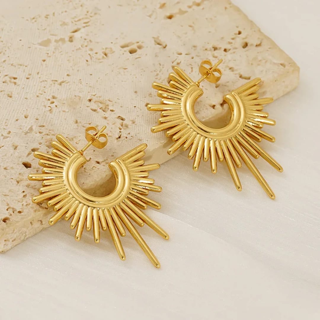 Golden Sun Earrings