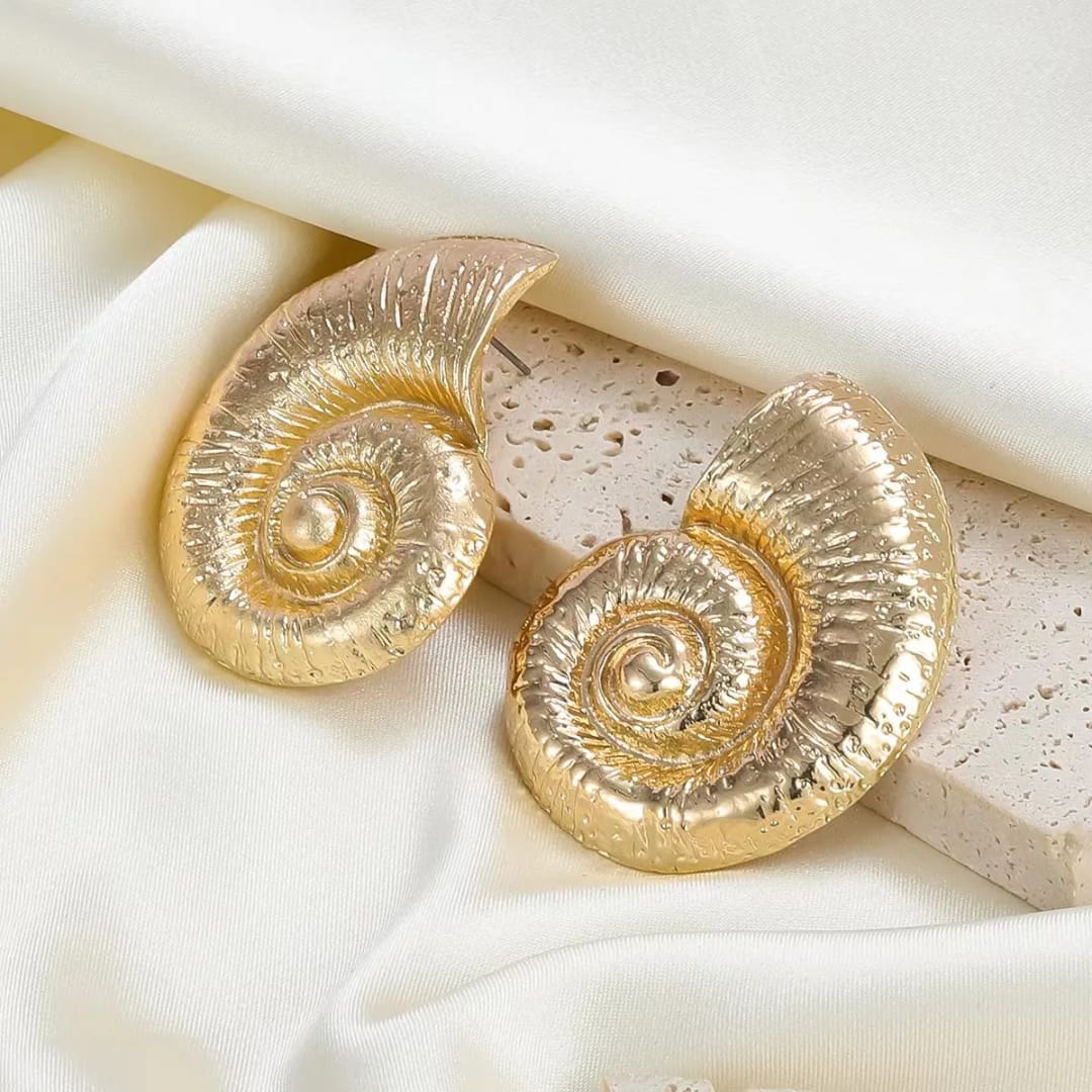 Gold Shell Earrings