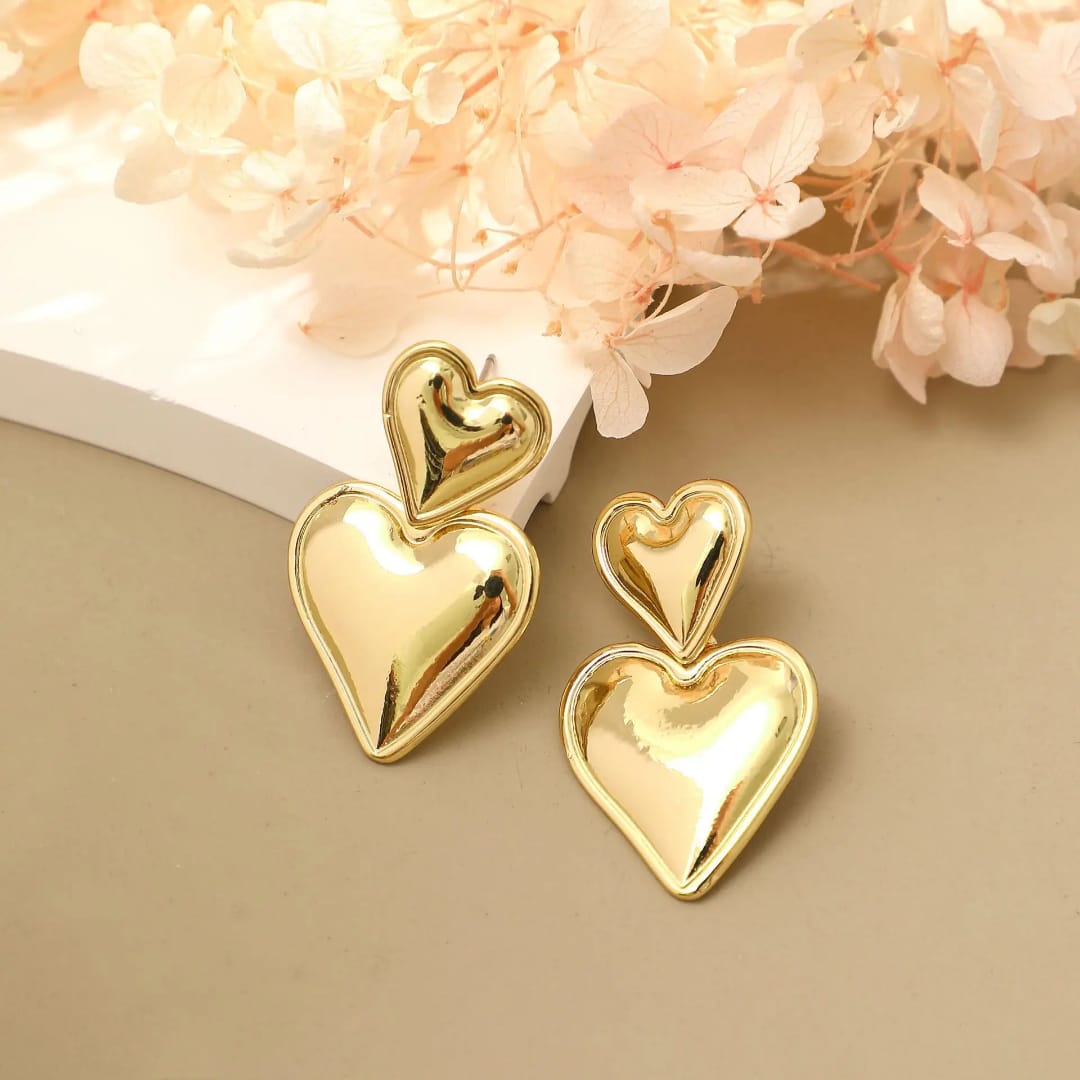 Double Heart Earrings