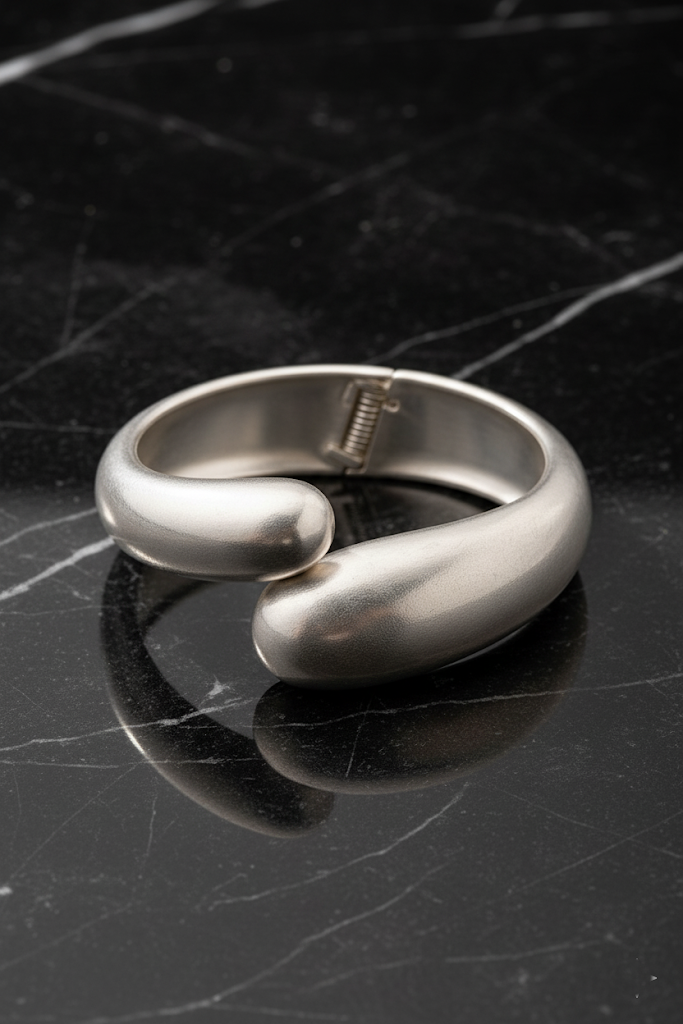 Elegant Plated Metal Cuff Bracelet