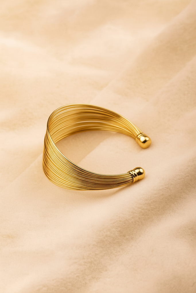 Elegant Multi-Layered Gold Bracelet