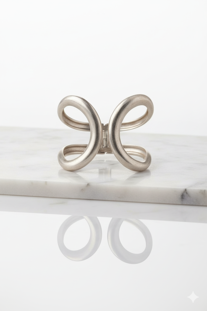 Modern Design Plated Metal Bracelet