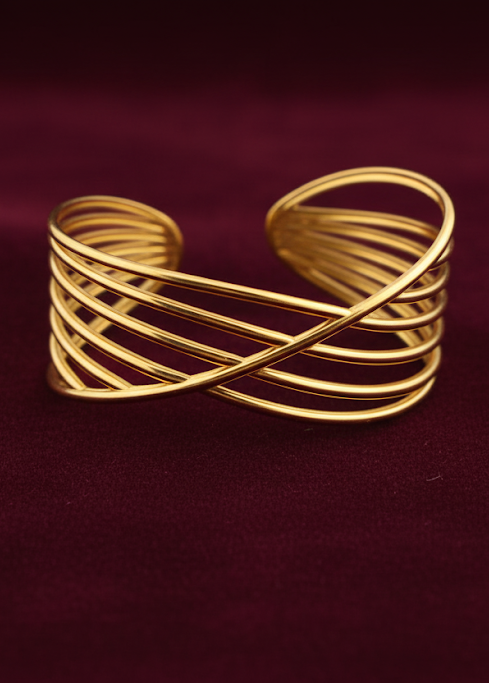 Elegant Multi-Strand Gold Bracelet