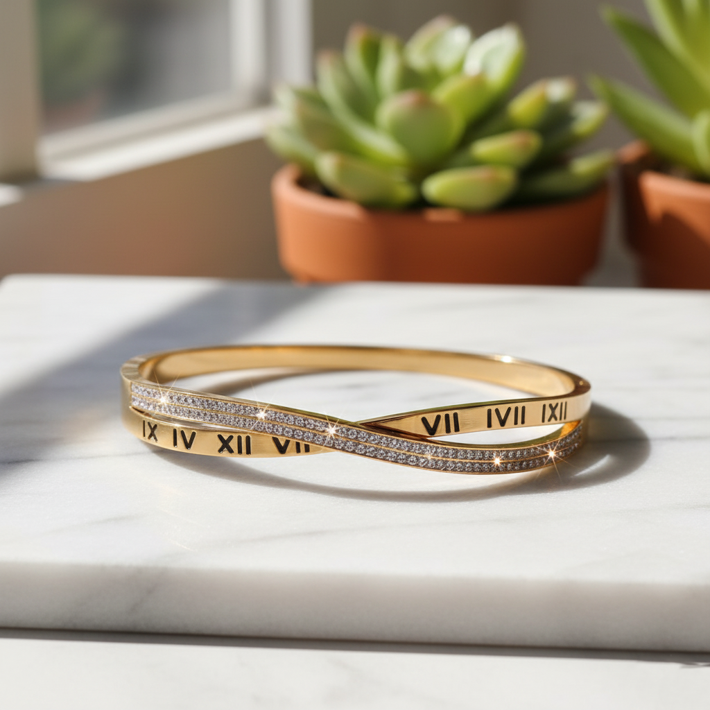 Elegant Gold Bracelet with Unique Design