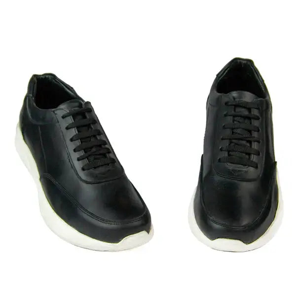 Leazus - ORCA LEATHER SNEAKER - BLACK