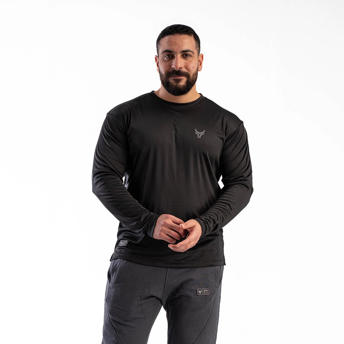 تاور - تي شيرت رياضي بأكمام طويله للرجال
