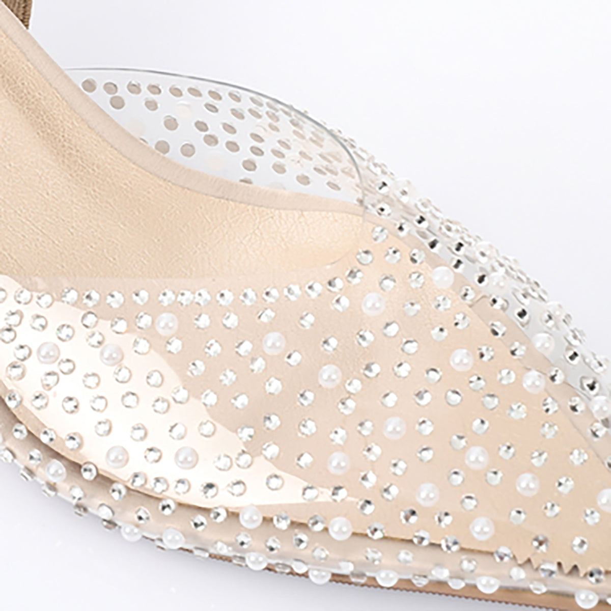 مستر جو - حذاء بكعب كيتن للنساء بيج 3019