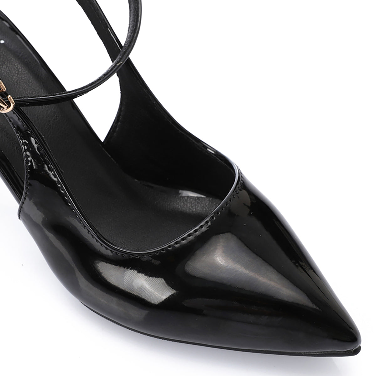 مستر جو - حذاء فيرن أسود بحزام مزدوج وحزام خلفي -3022