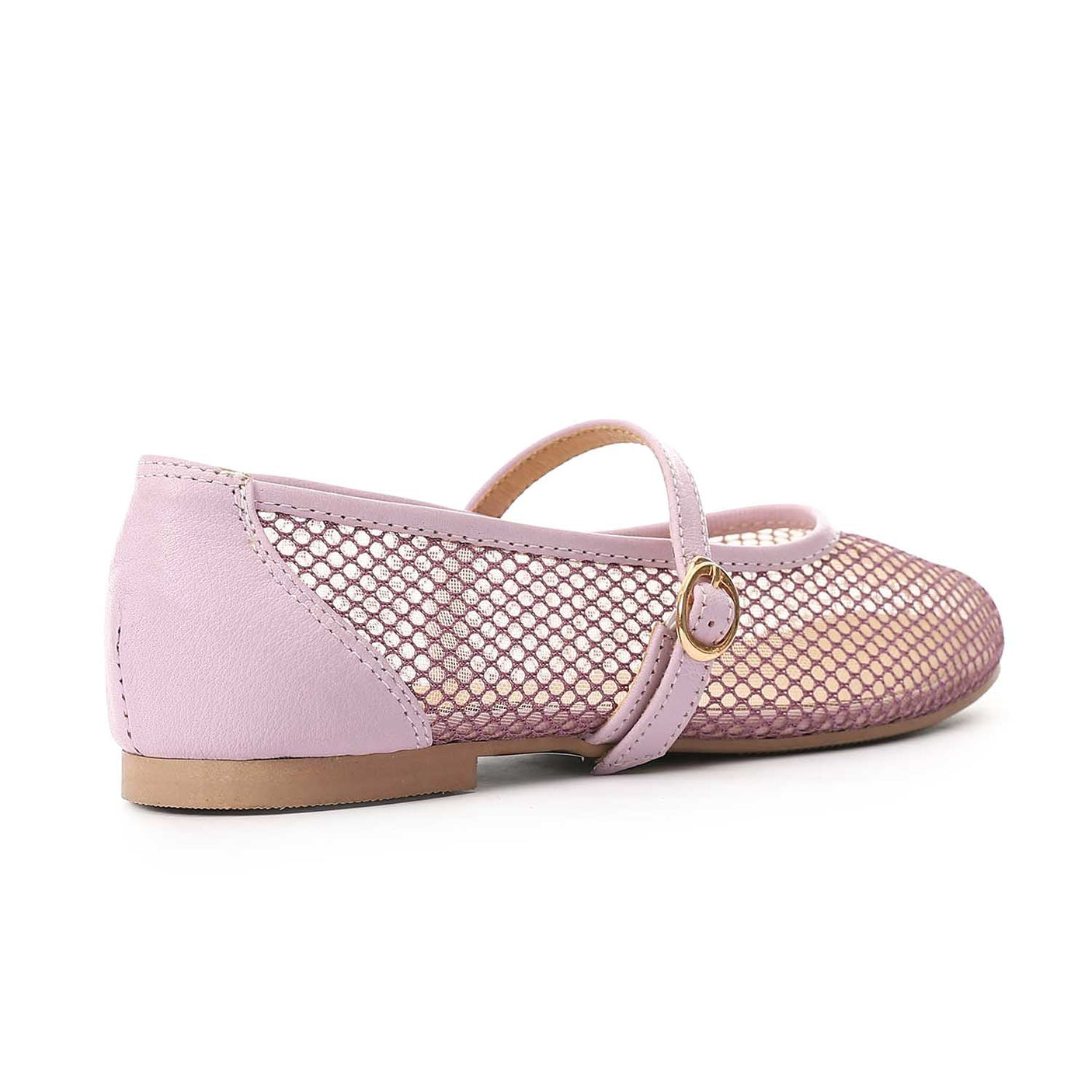 Mr Joe - Women's Purple Mesh Ballerina Flats