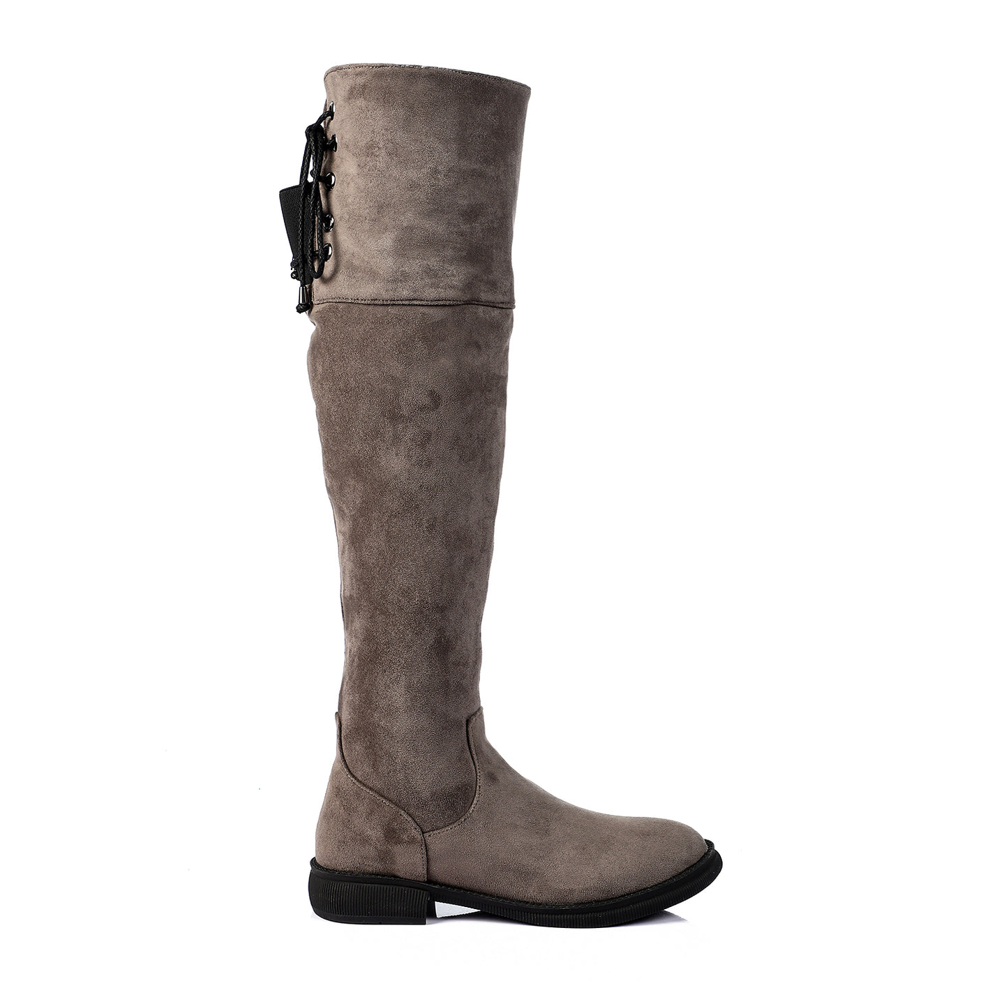 مستر جو - بوت مرتفع أعلى الركبة برباط قابل للتعديل من الخلف