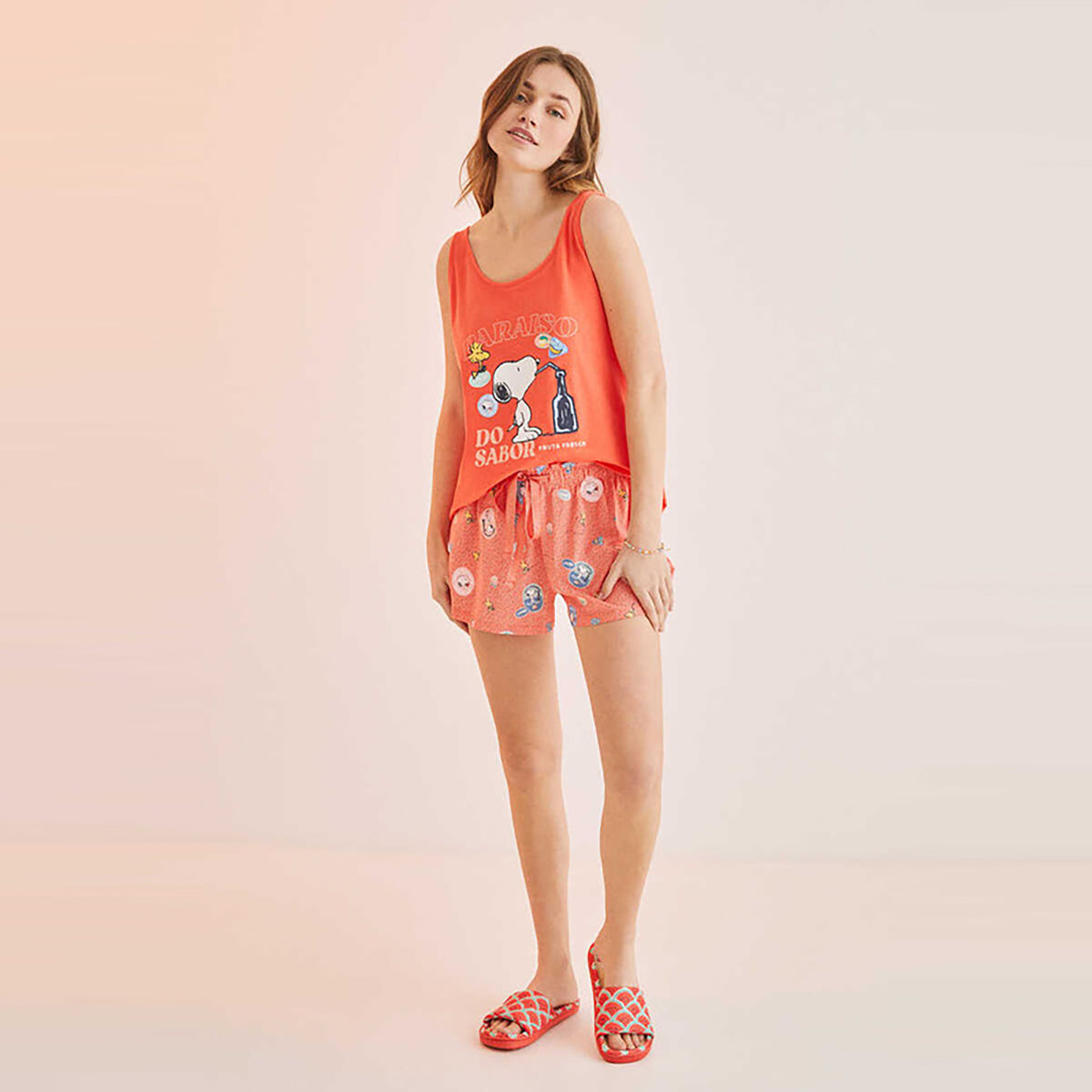 Women Secret - Short pajamas with straps Snoopy - Sold by FIG