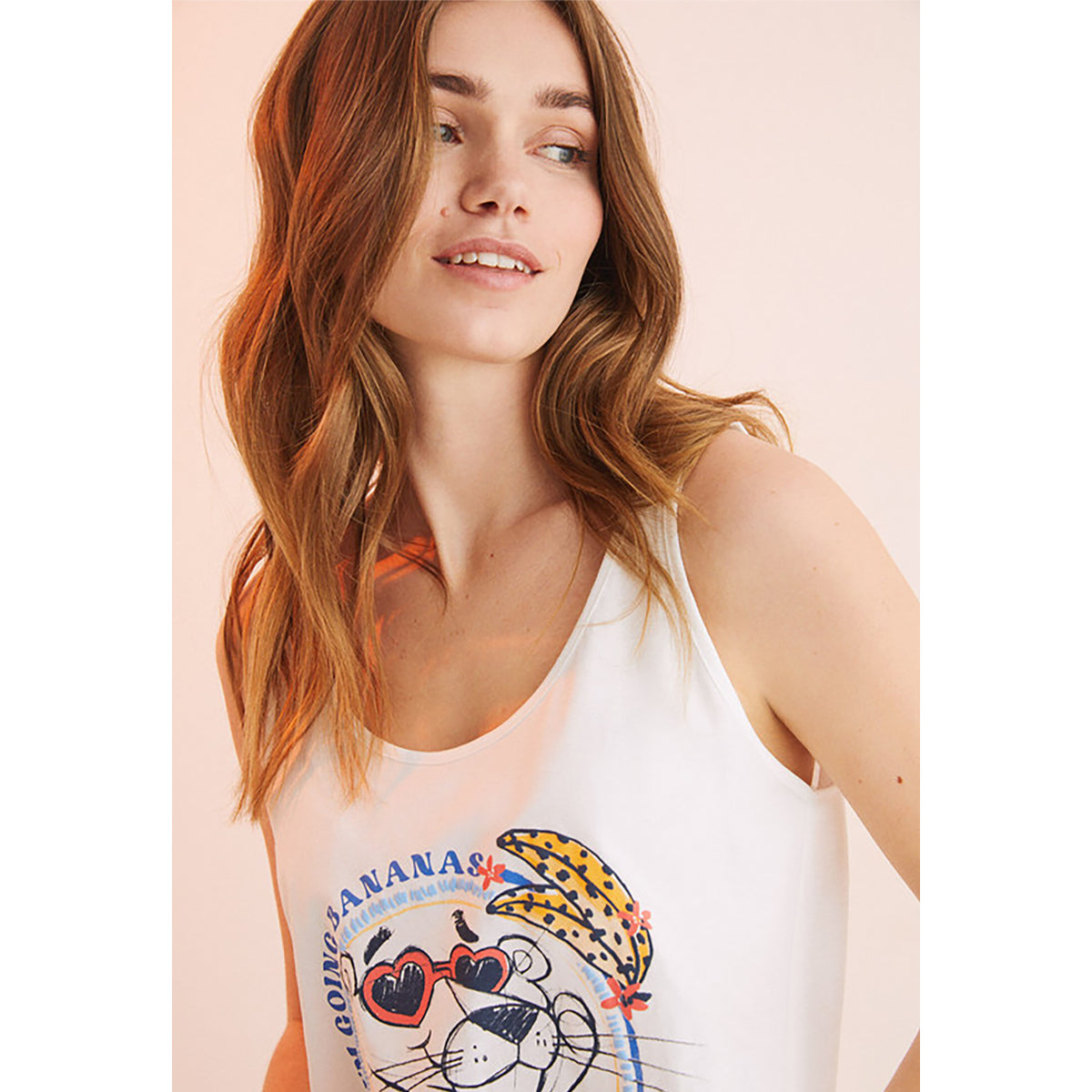 Women Secret - Short pajamas with straps Pink Panther - Sold by FIG