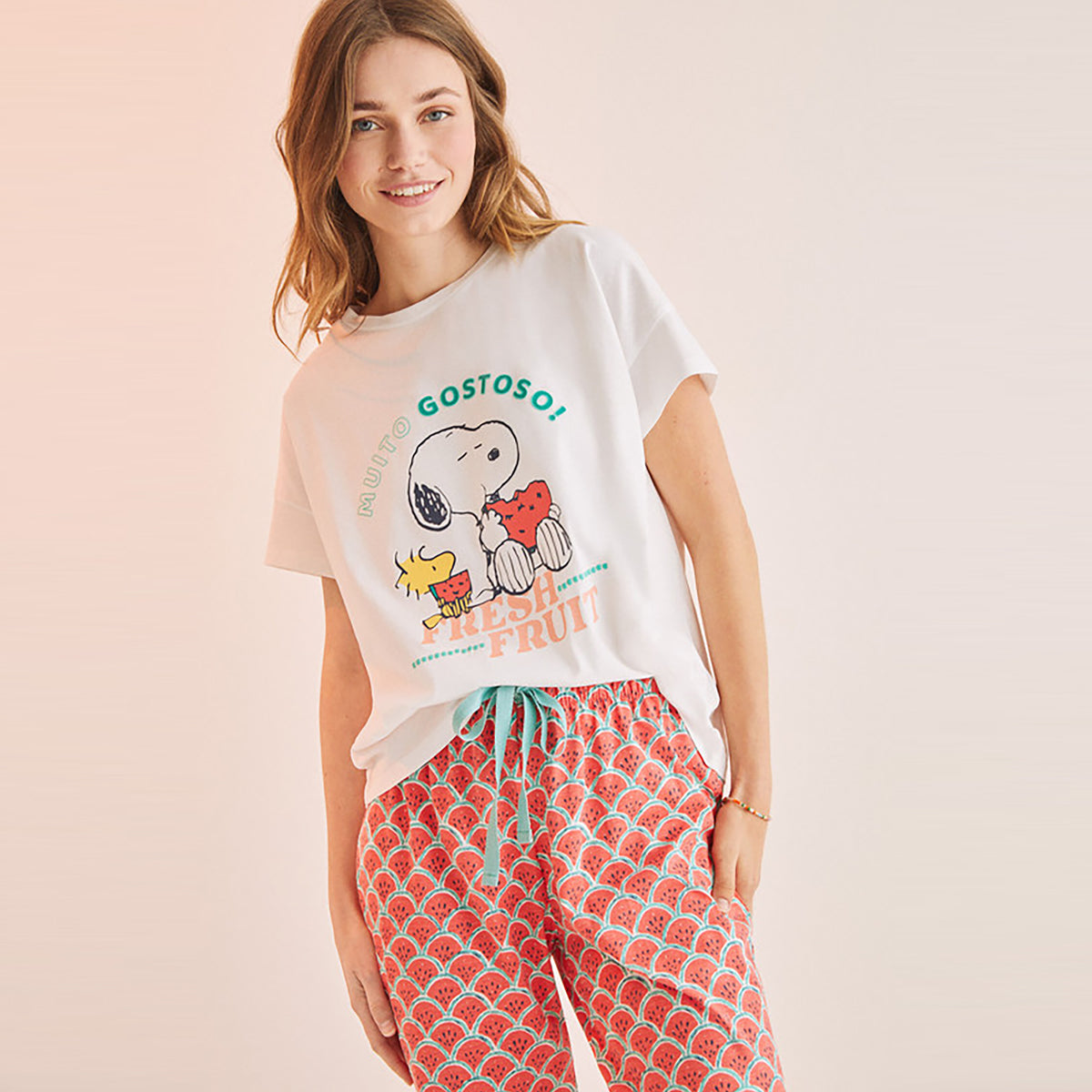 Women Secret - Snoopy pajamas watermelons - Sold by FIG