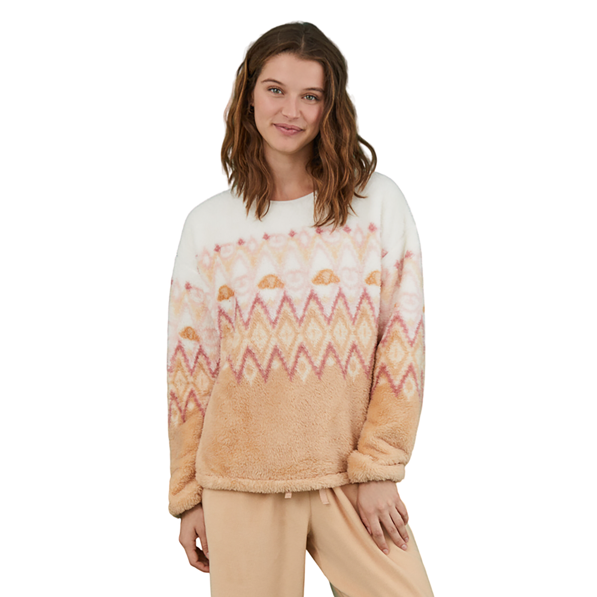 Women Secret - Striped fleece pajamas - Sold by FIG