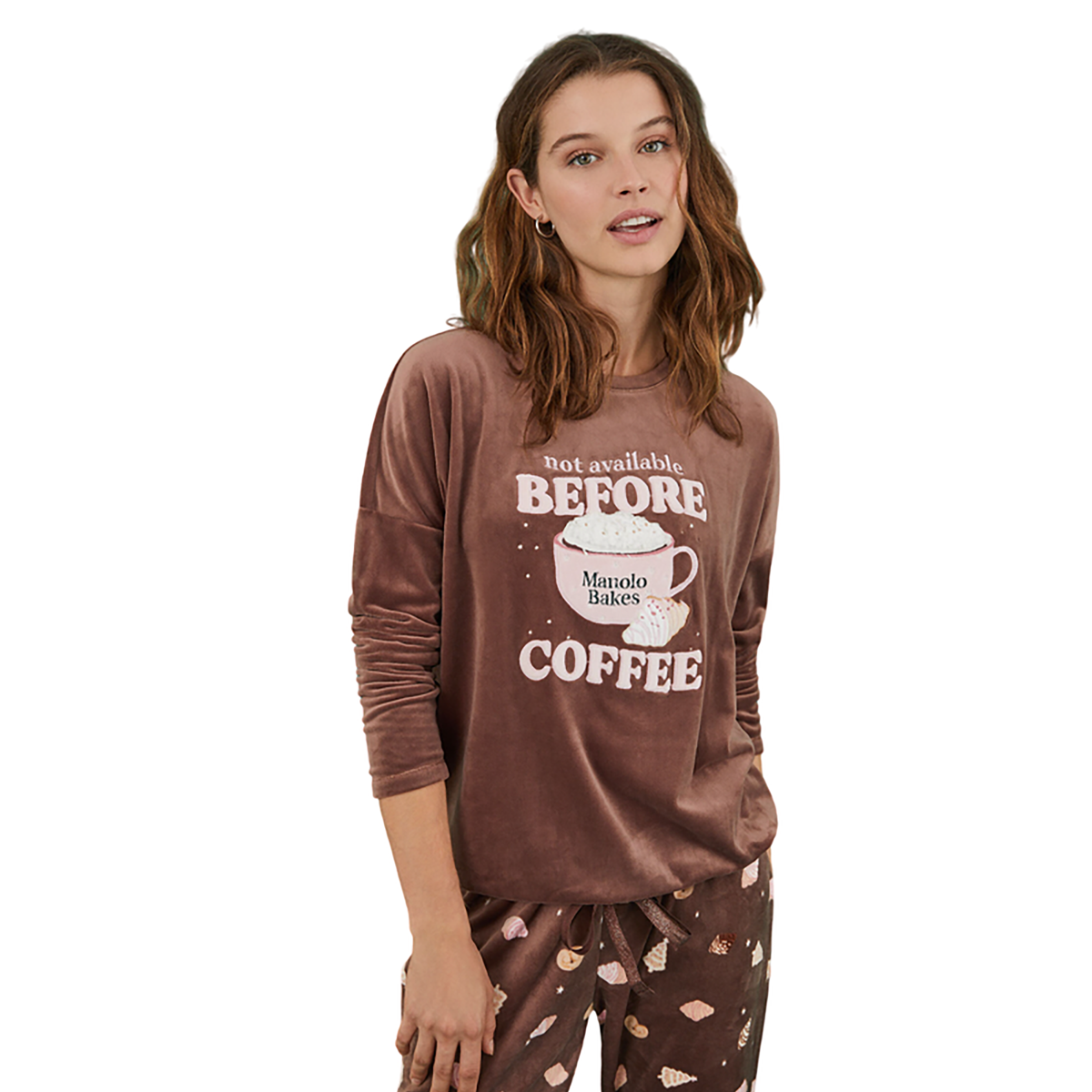 Women Secret - Manolo Bakes velvet pajamas - Sold by FIG