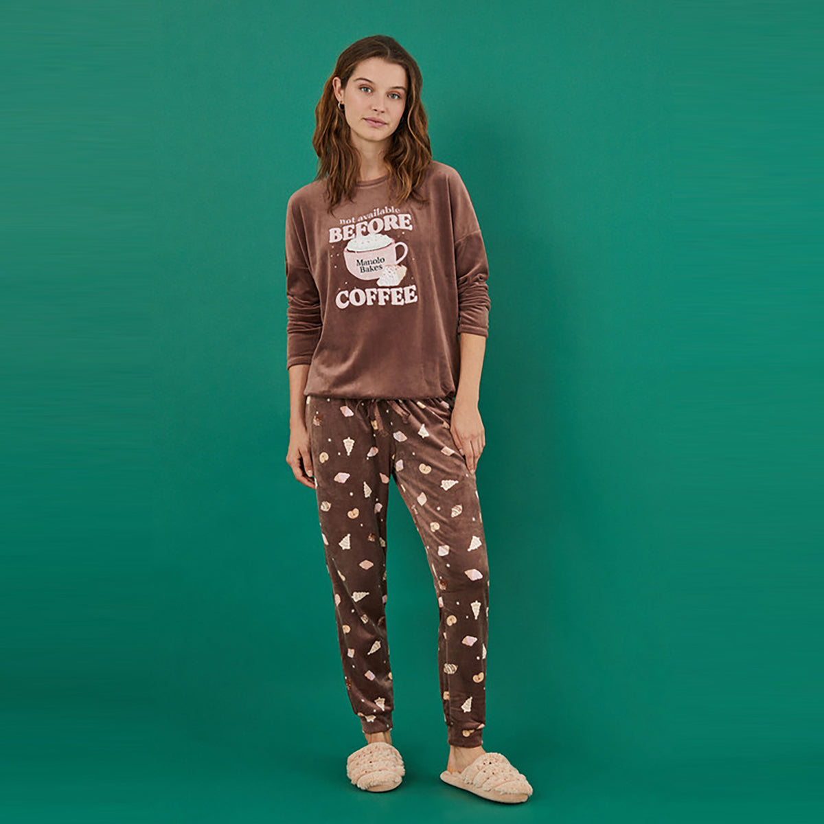 Women Secret - Manolo Bakes velvet pajamas - Sold by FIG
