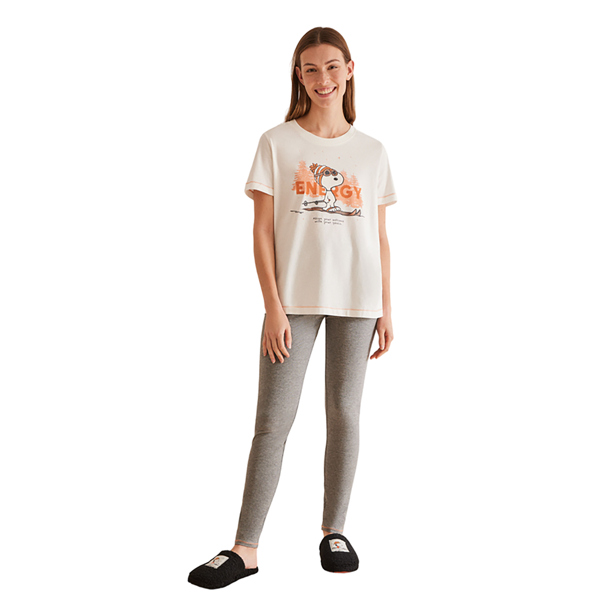 Women Secret - cotton Snoopy legging pajamas - Sold by FIG