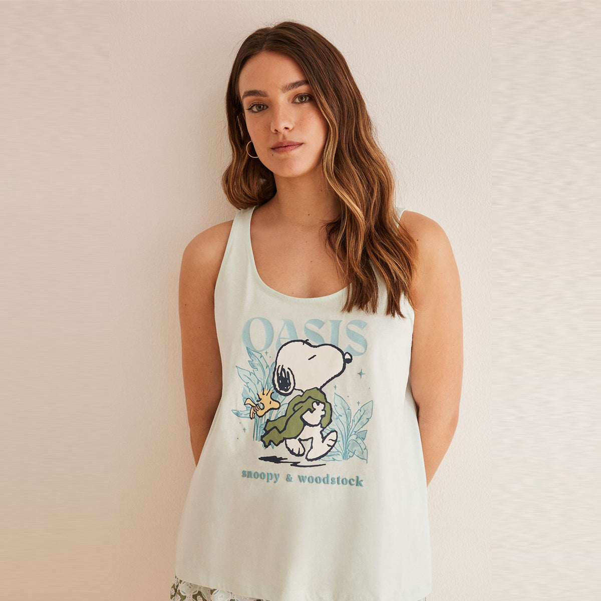 Women Secret - cotton pajamas with Snoopy straps - Sold by FIG