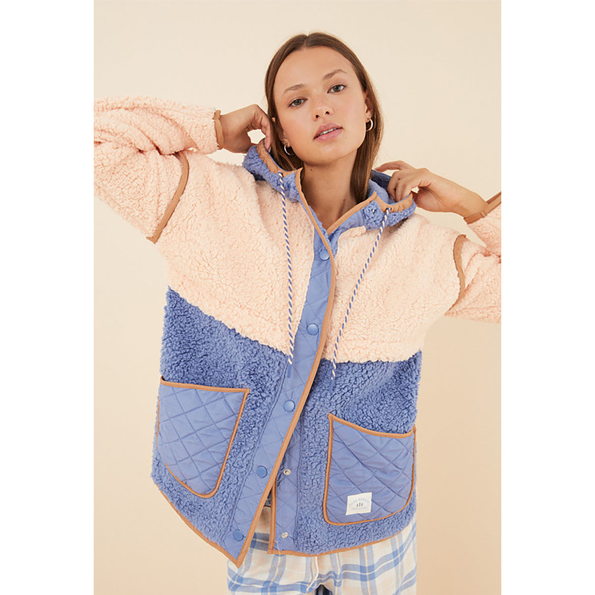 Women Secret - Short shearling robe with hood - Sold by FIG