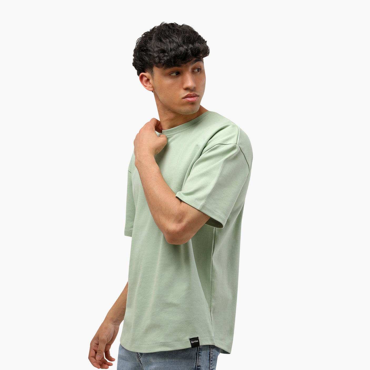Sutra - Over Size Polivar Cotton Basic T_Shirt