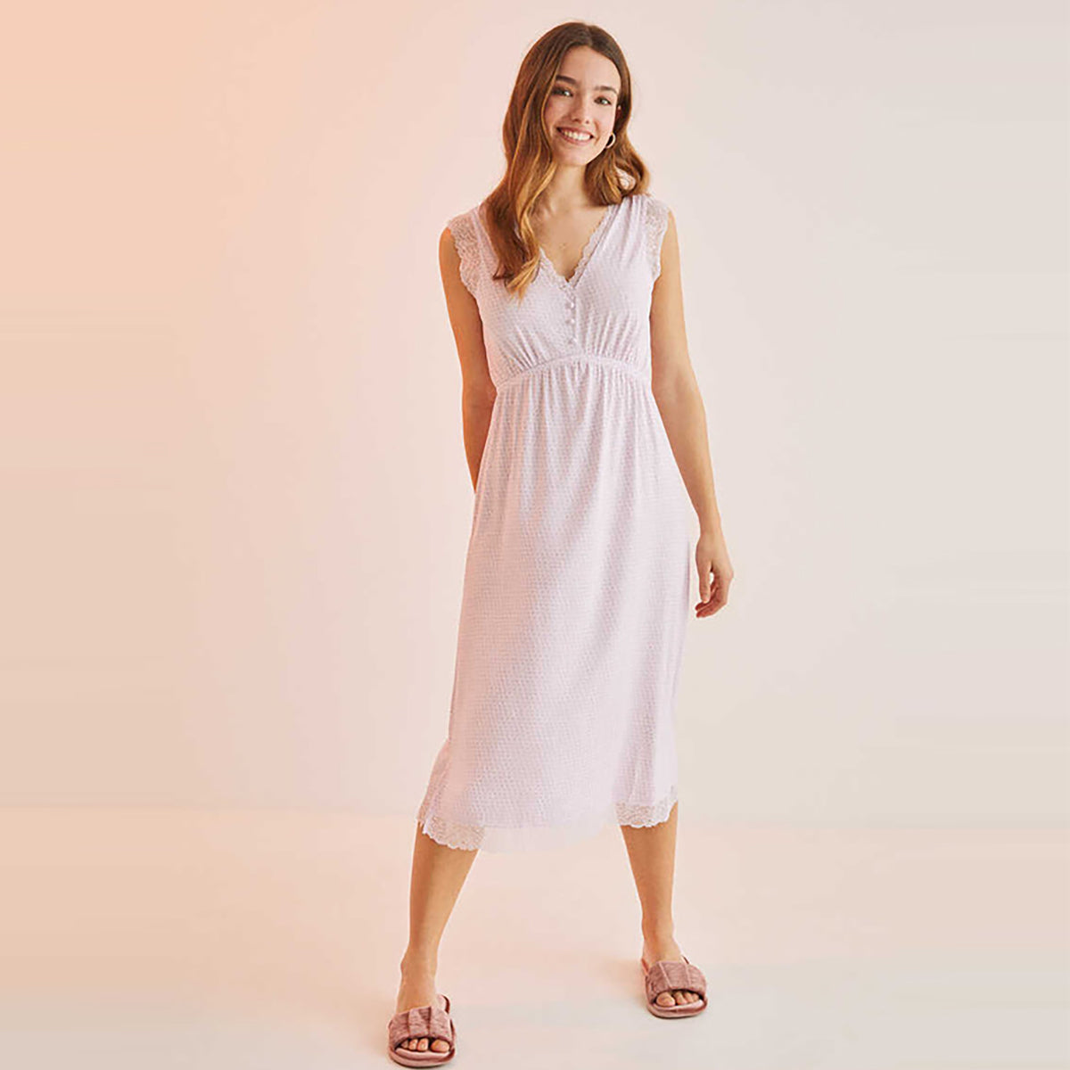 Women Secret - Printed strappy nightgown - Sold by FIG