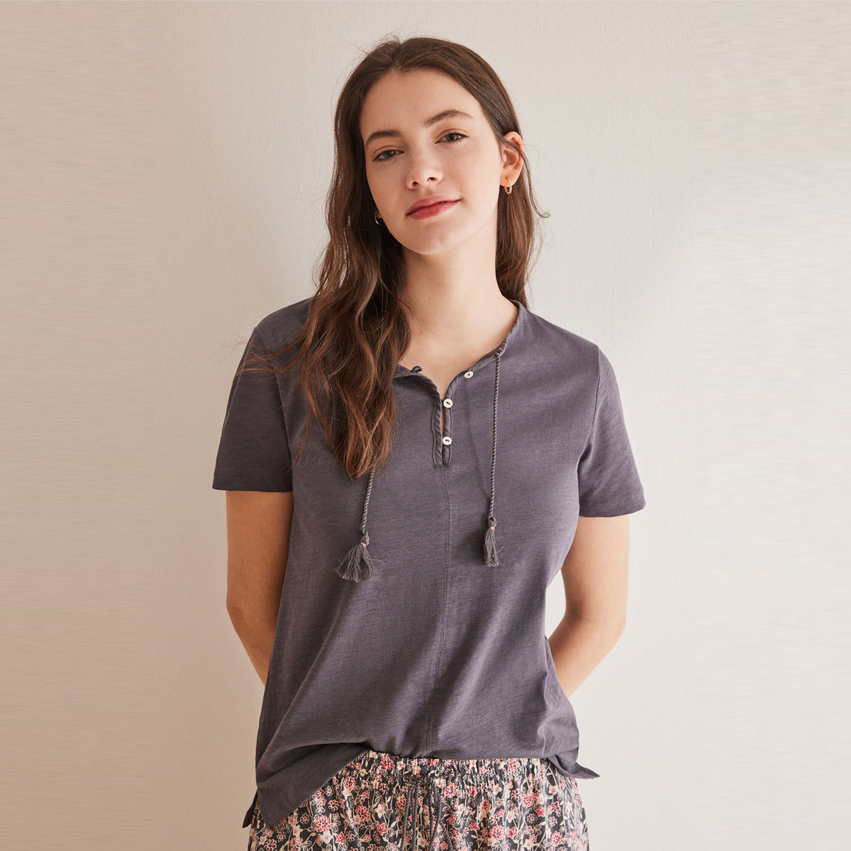 Women Secret - Short sleeve flared t-shirt - Sold by FIG