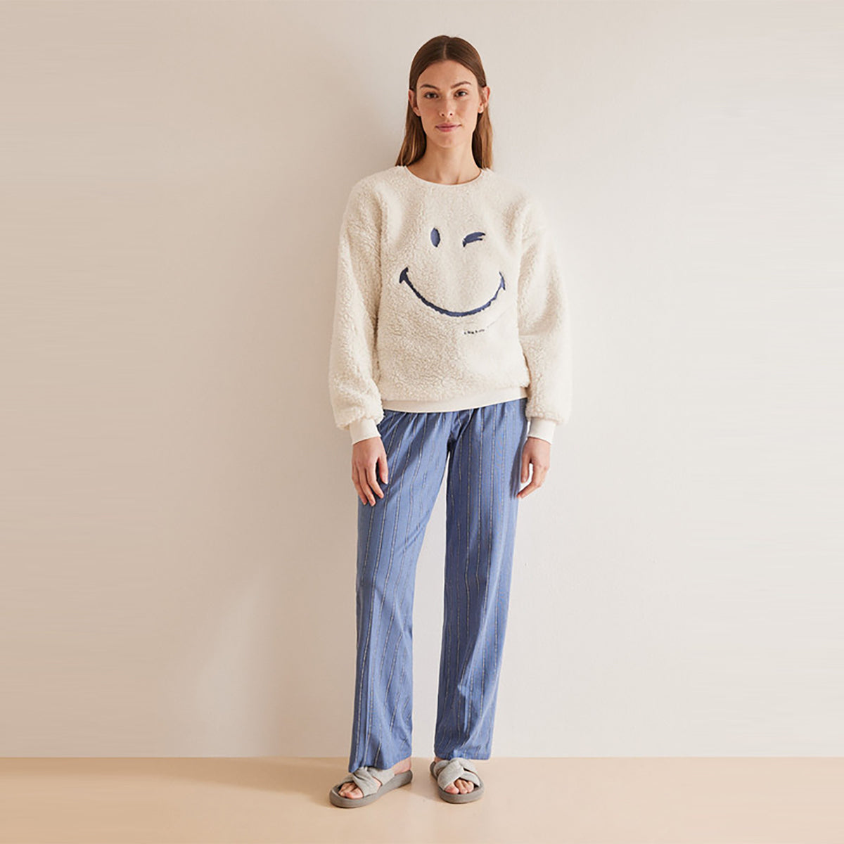 Women Secret - SmileyWorld shearling sweatshirt - Sold by FIG