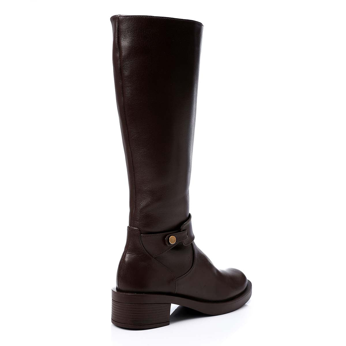 Mr Joe - Round Toecap Zipper Knee High Boots