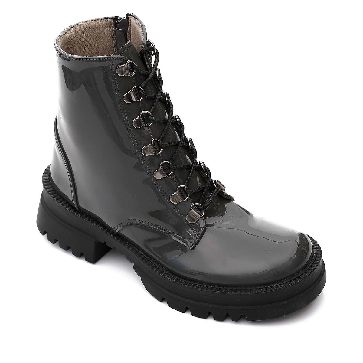 Mr Joe - Side Zipper Half Army Boot