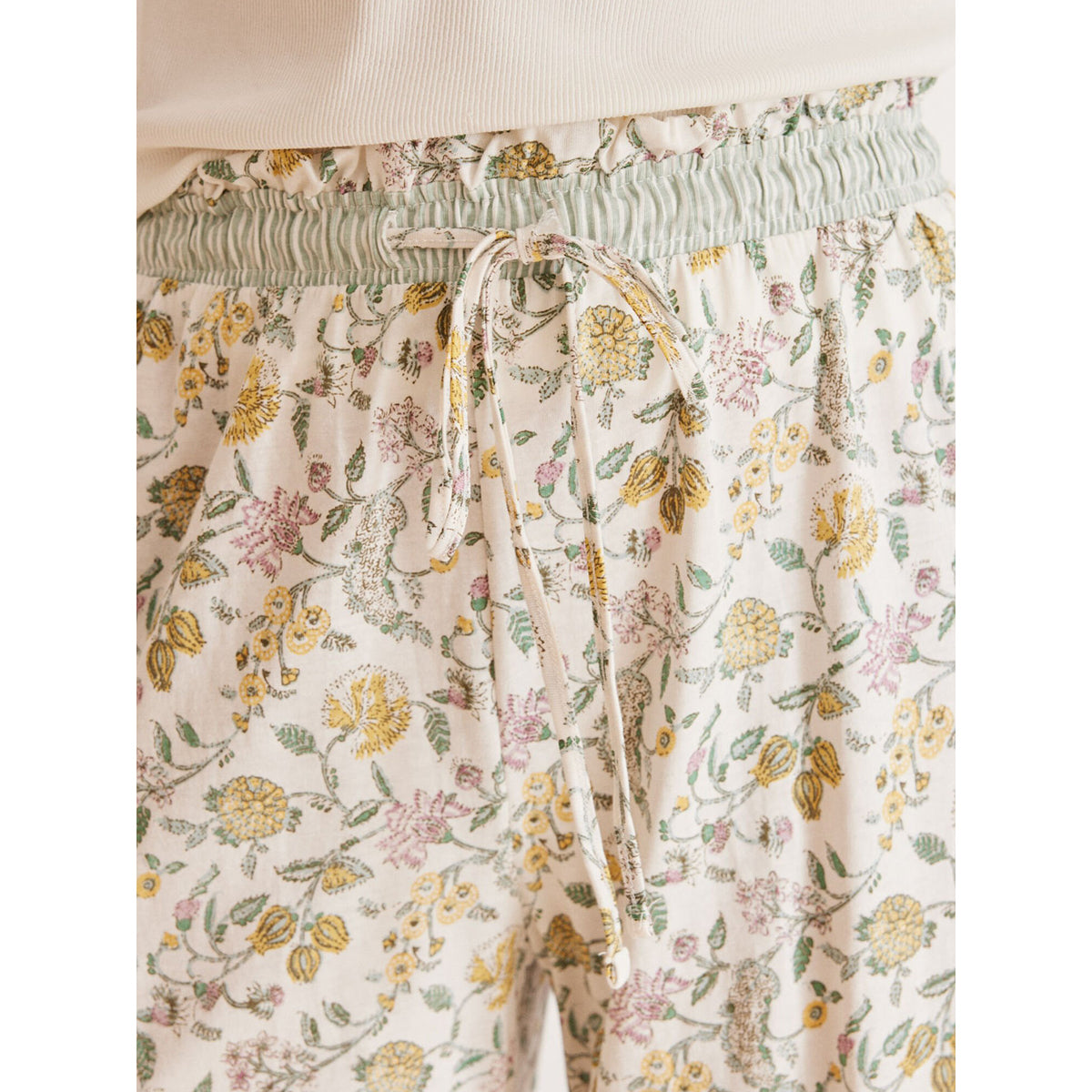 Women Secret - Long pajama pants carrot flowers - Sold by FIG