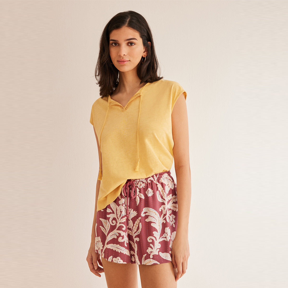 Women Secret - Paisley viscose shorts - Sold by FIG