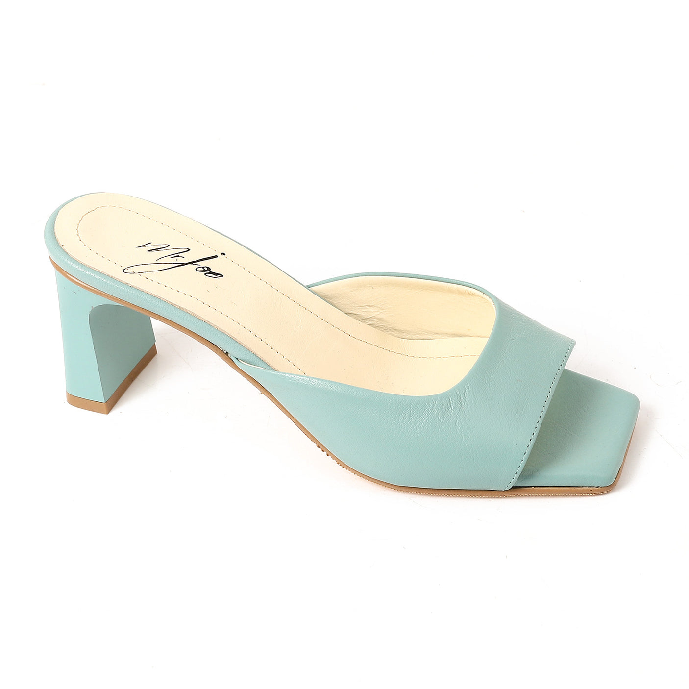 مستر جو - شبشب بكعب مربع من القماش