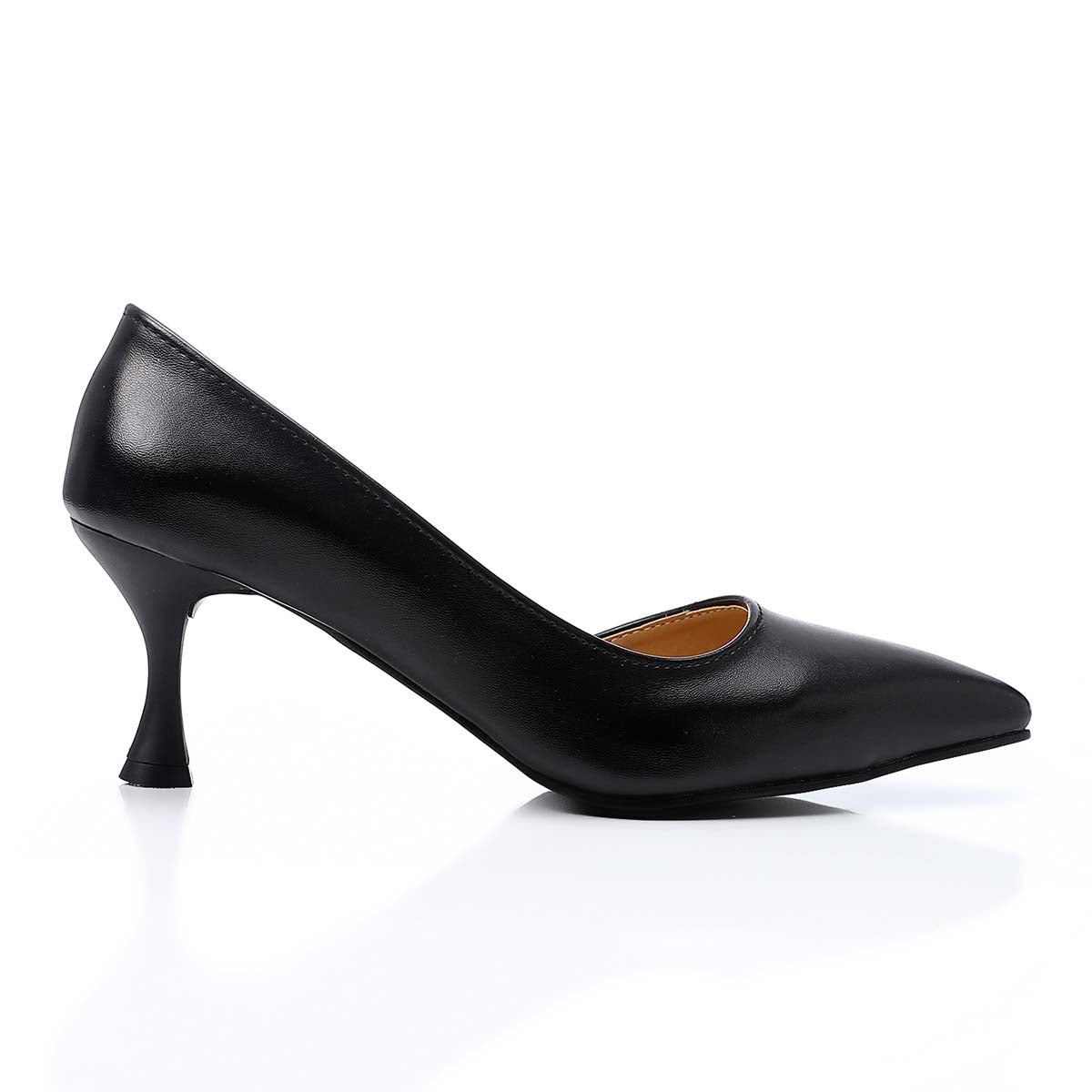 Mr Joe - Slip On Pointed Toecap Kitten Heel Pumps