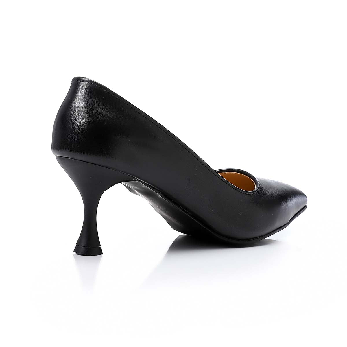 Mr Joe - Slip On Pointed Toecap Kitten Heel Pumps