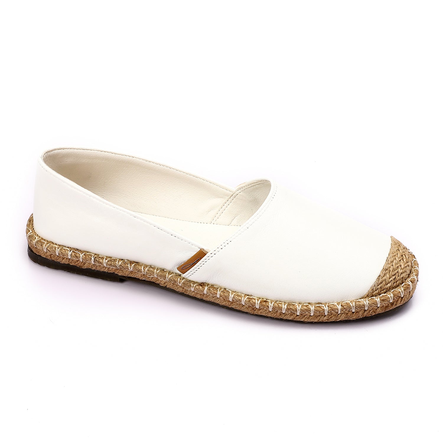 مستر جو - حذاء إسبادريل جلد عصري بمقدمة دائرية