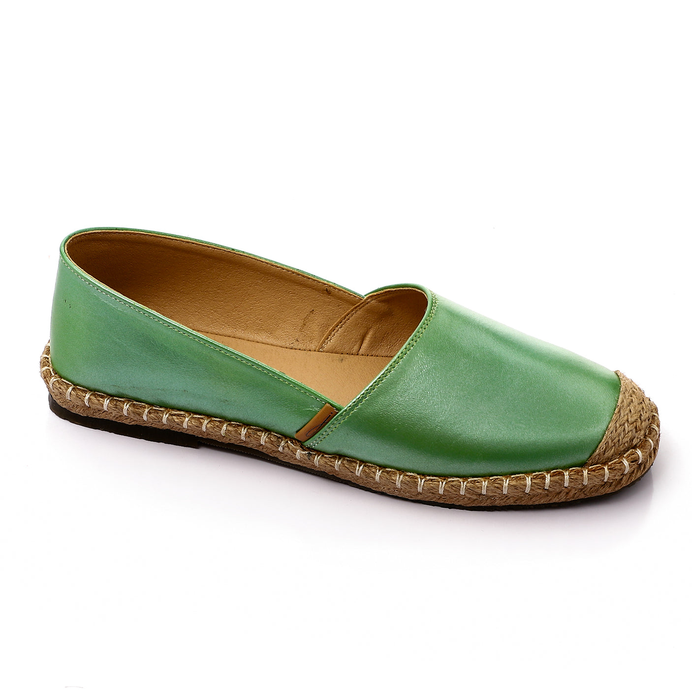 مستر جو - حذاء إسبادريل جلد عصري بمقدمة دائرية