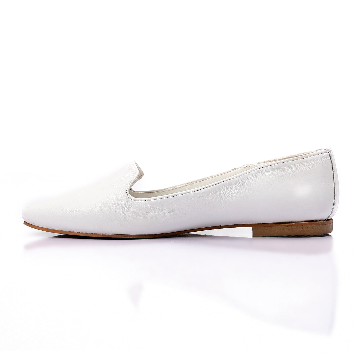 مستر جو - حذاء مسطح من الجلد سهل الارتداء بمقدمة مدببة