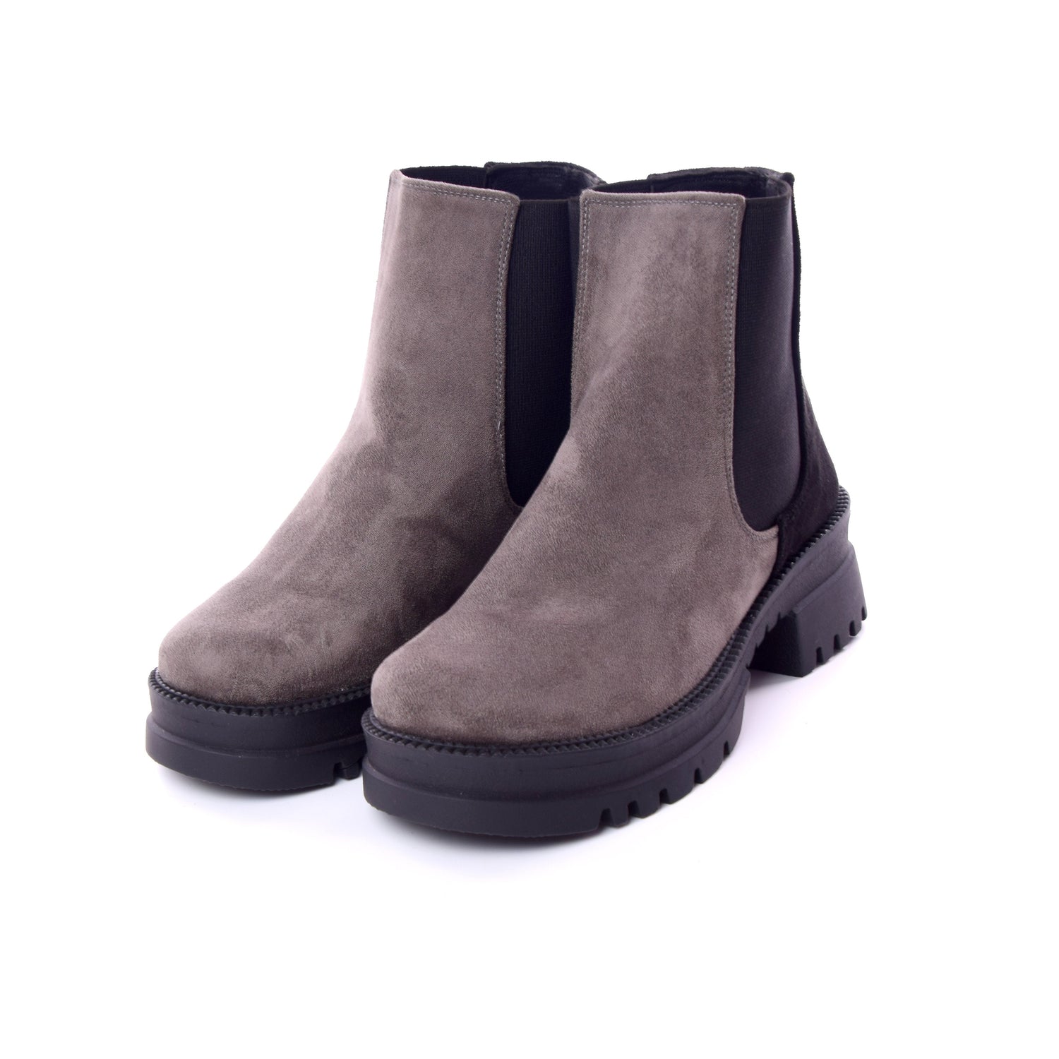 مستر جو بوت بطول الكاحل رمادى للنساء