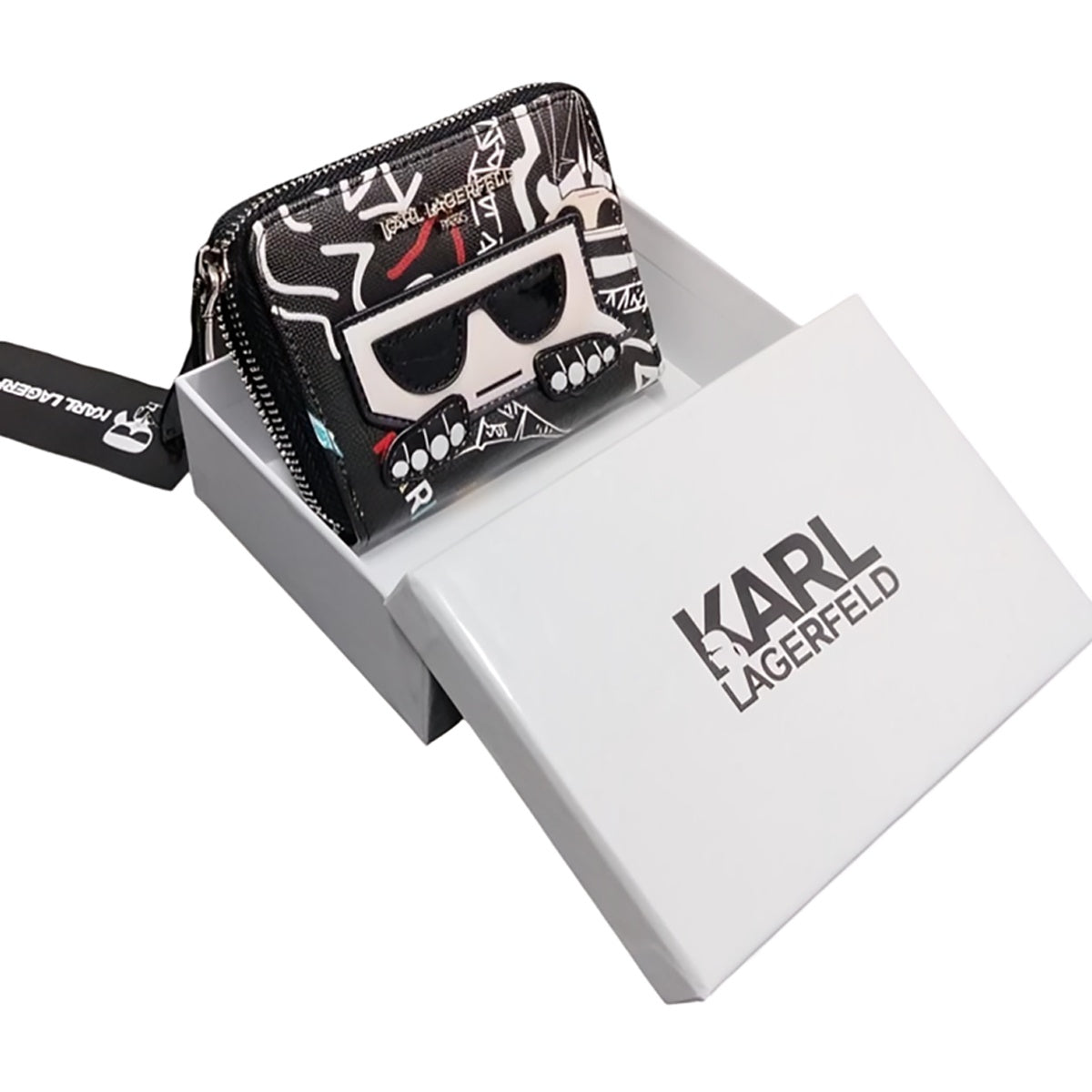 محفظة صغيرة بسحاب من كارل لاغرفيلد