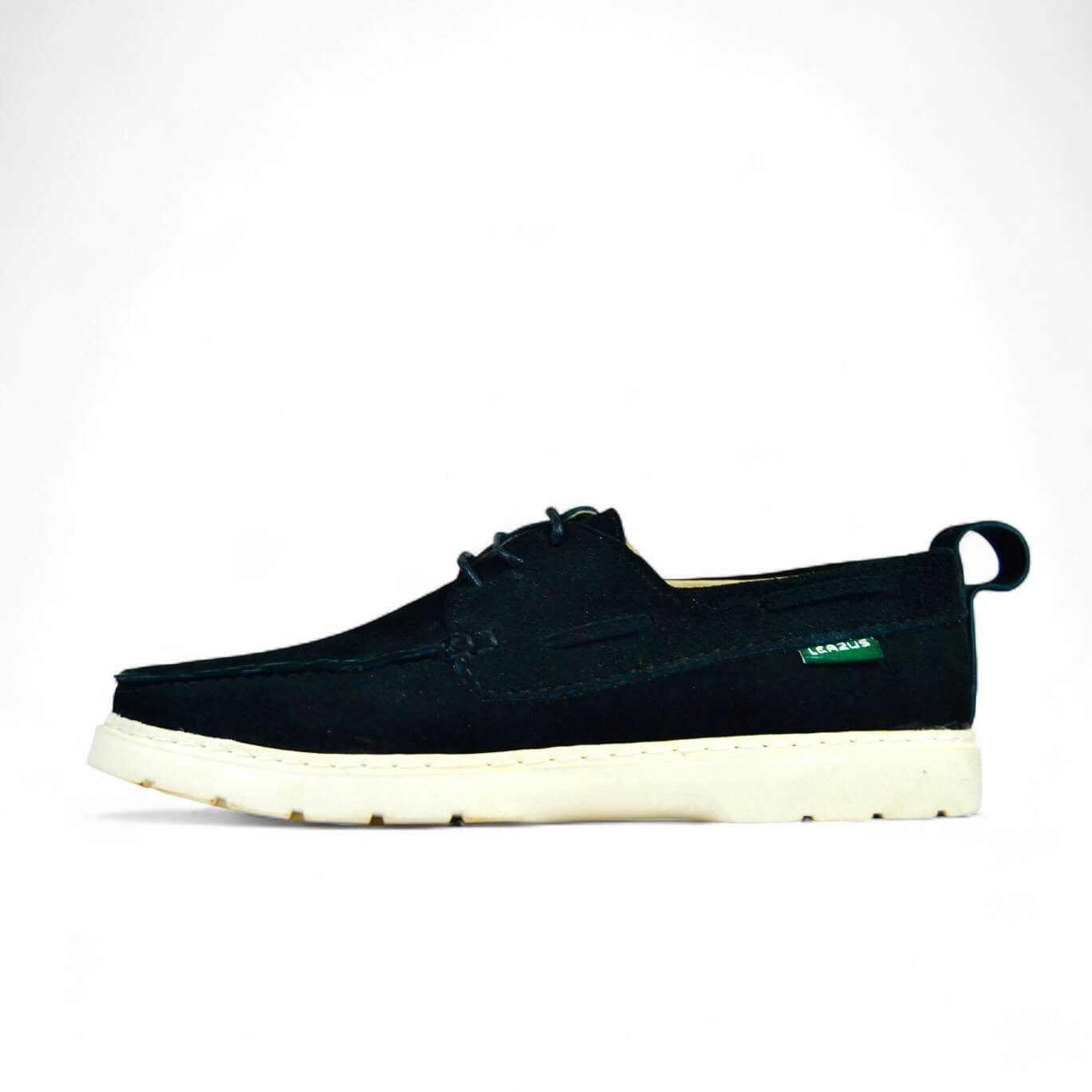 Leazus - Leather Boat Shoes - S-Black