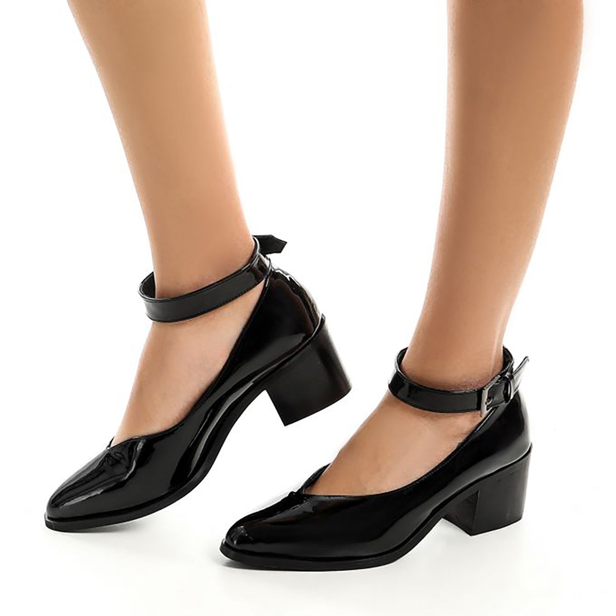 مستر جو - مستر جو - حذاء بكعب متوسط - أسود