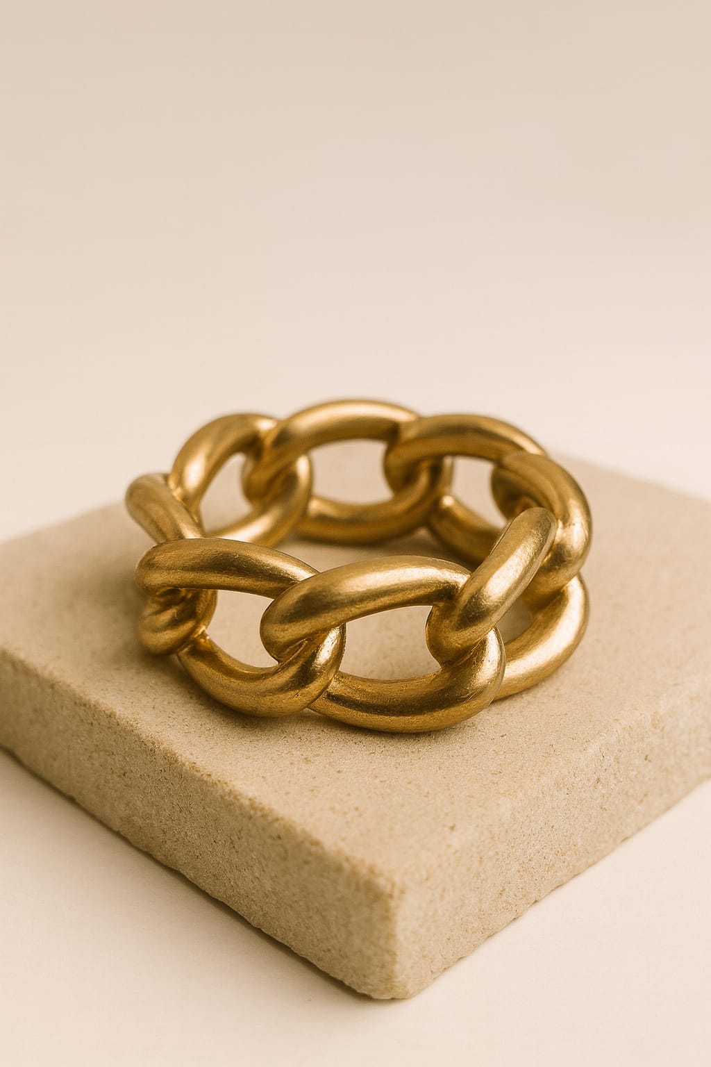 Wide Chain Gold Bracelet